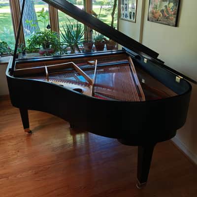 Wurlitzer C153 mid 1980's - Ebony With Pedals and Bench image 1