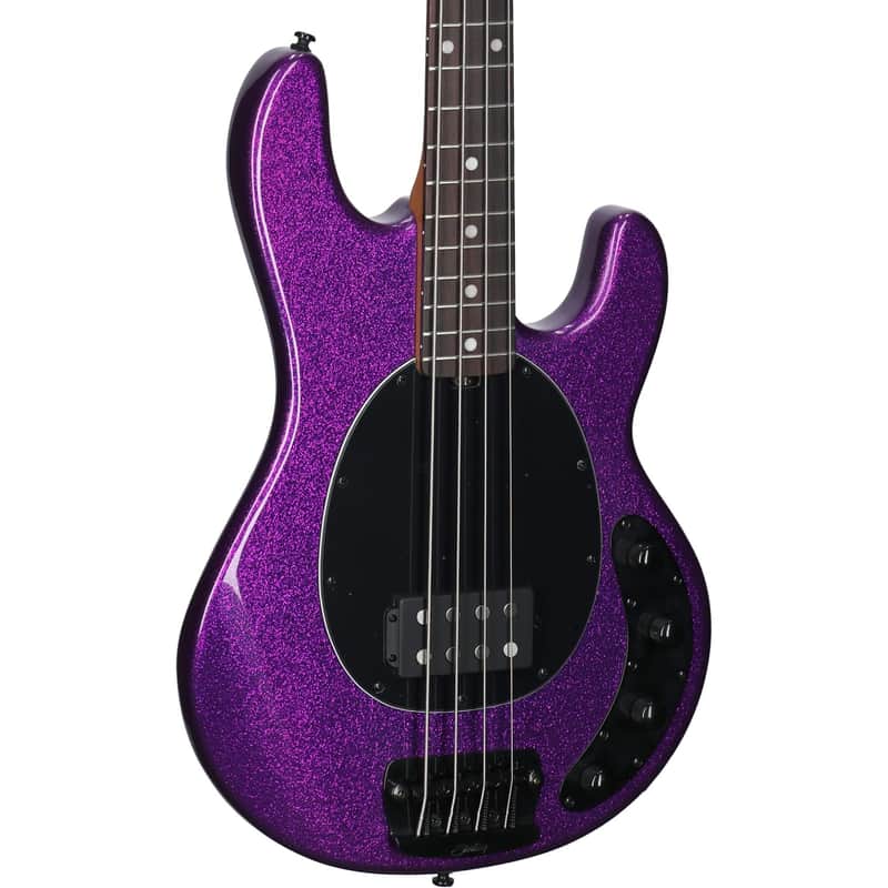 Sterling by Music Man StingRay RAY34 Electric Bass, Purple Sparkle image 1