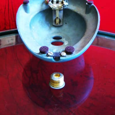 Vintage 1950's Shure Brothers S36 microphone desk stand blue 55 55S 737A 708A # 7 image 8