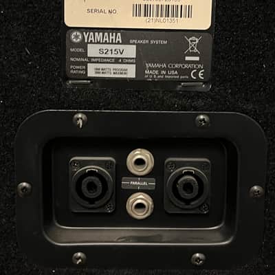Pair of Yamaha S215V Club Series 2-Way 15