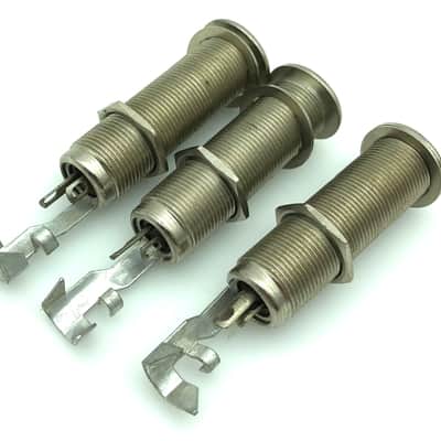 Vintage Switchcraft NOS 1/4” Long Stereo Output Jack (1) Model 152B - Nickel image 3