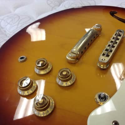 JB Player (JBP) Artist 80s Sunburst Semi Hollow Electric Guitar Body Very Good Condition image 3
