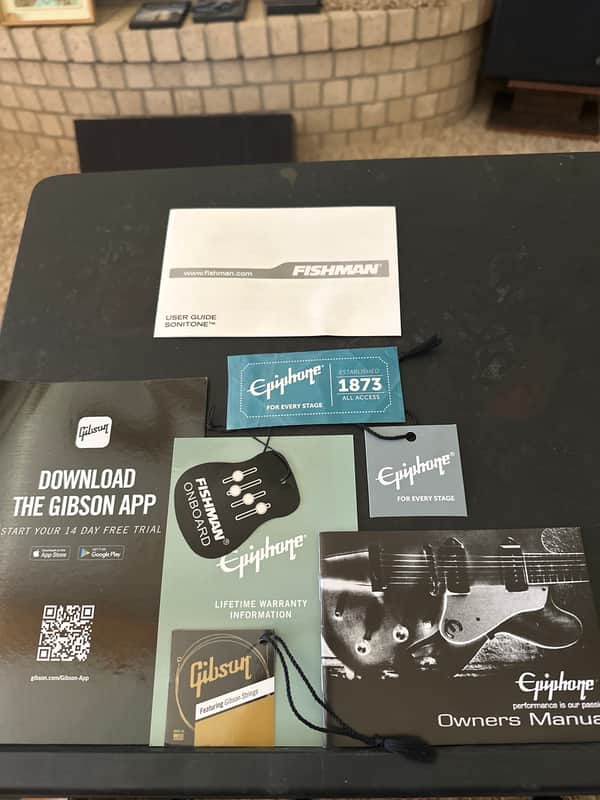 EPIPHONE acoustic guitar 2020’s - CASE CANDY ONLY various image 1