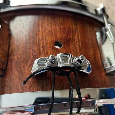 MINT - Daville (Doc Sweeney) 5.75x14 Caribbean Rosewood 8 lug stave, Canopus and extra wires image 3