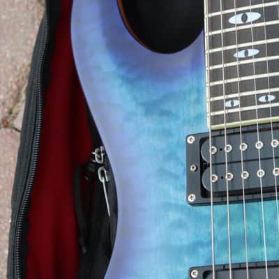 Dean Vendetta 4.0 Translucent Blue Quilted Top Guitar John Petrucci Liquifier Dimarzio Pickups! image 7