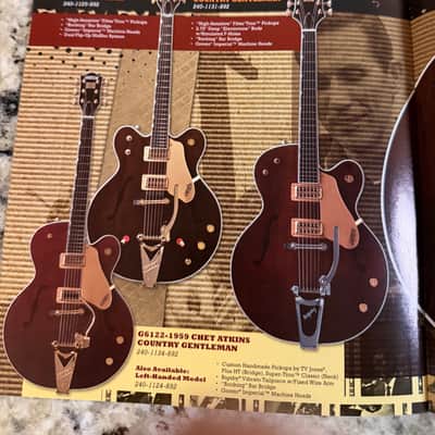 Gretsch Chet Atkins Catalog 2007 6120 6119 6122 country gentlemen Tennessean 6121 Tennessee Rose image 15