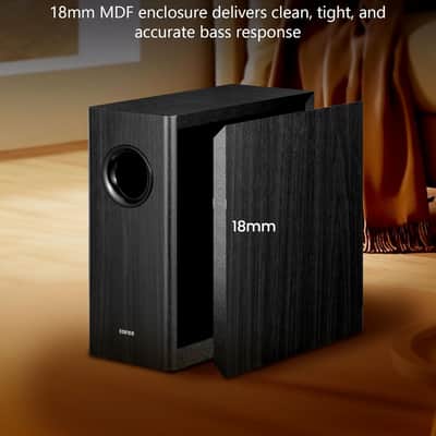 Edifier T5s Powered Subwoofer, 70W RMS, 8" Woofer, 35Hz Deep Bass, Black image 5