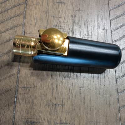 Otto Link Super Tone Master Alto Saxophone Mouthpiece - 5* (24K Gold Plated, with Original Ligature, Cap & Box) image 6