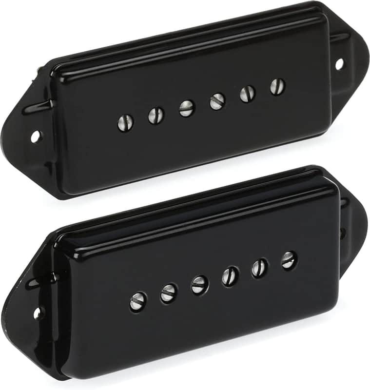 Mint Seymour Duncan Antiquity P-90 Dog Ear Single Coil 2-piece Pickup Set - Aged Black image 1