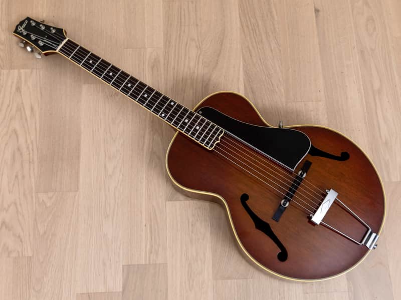 2002 Greco L-7 Parlor Archtop Acoustic Guitar, Mahogany X-Braced w