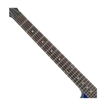 Used Jackson JS Series Dinky JS12 Guitar - Metallic Blue w/Amaranth FB image 3