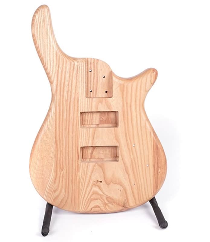 Ash Bass Body - Warwick Style Replacement Body with HH Pickup Routes image 1