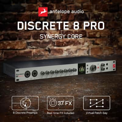 Discrete 8 Pro Synergy Core 26x32 Thunderbolt 3 Interface and USB 2.0 Audio Interface with Onboard Real-time Effects - Antelope Audio image 14