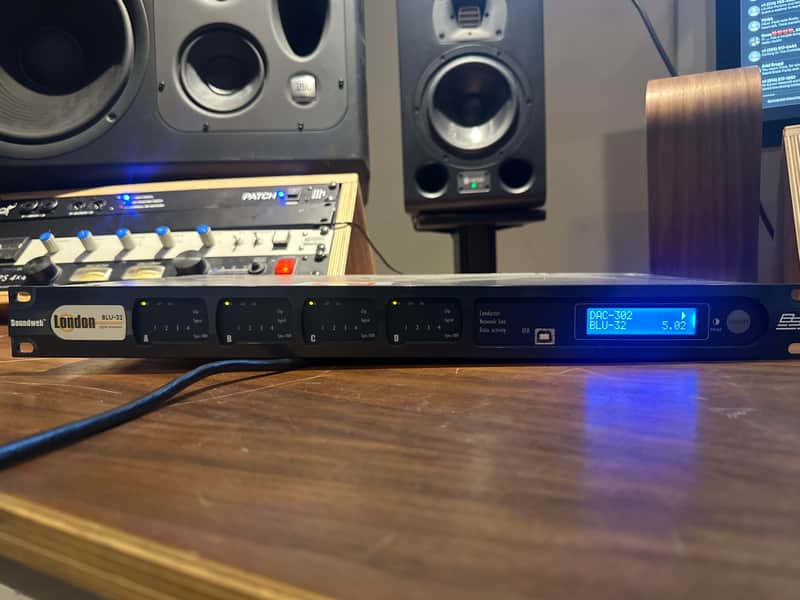 BSS Soundweb London BLU-32 16-Channel I/O Expander w/ I/O Cards + TRS Breakout Cables image 1