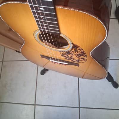 Santa Cruz custom shop Brazilian appointments. war bracing hide glue Adirondack bracing OM Orchestra Model image 1
