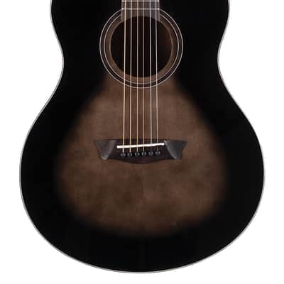 Washburn Novo S9 Bella Tono Studio Acoustic Guitar. Gloss Charcoal Burst image 1