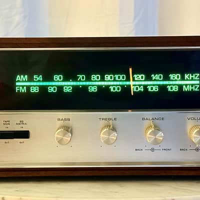 Harman/Kardon 50+ Vintage Multichannel Receiver with Original Wood Case — Serviced, Cleaned, LED Dial Lighting image 1