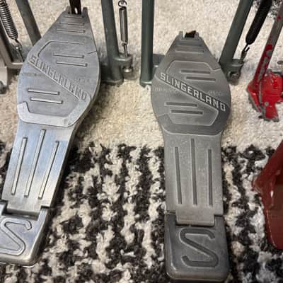 Vintage Slingerland Bass Drum Pedals – 2 Pedals + Parts – Restoration / Project Lot image 3