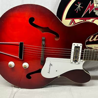 Harmony H-53 Rocket Archtop Hollow Body Electric Guitar image 2