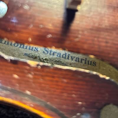 Vintage 4/4 Adult sized violin Early 1920s - Original finish - Copy of Antonio Stradivarius image 11