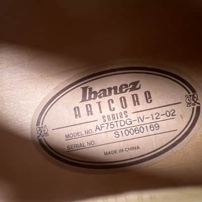 Ibanez AF75TDG-IV Artcore Hollow Body Electric Guitar Ivory With TKL Case image 9