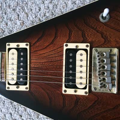 Rare D'agostino Flying V Sunburst 1970s Electric Guitar 70s image 3
