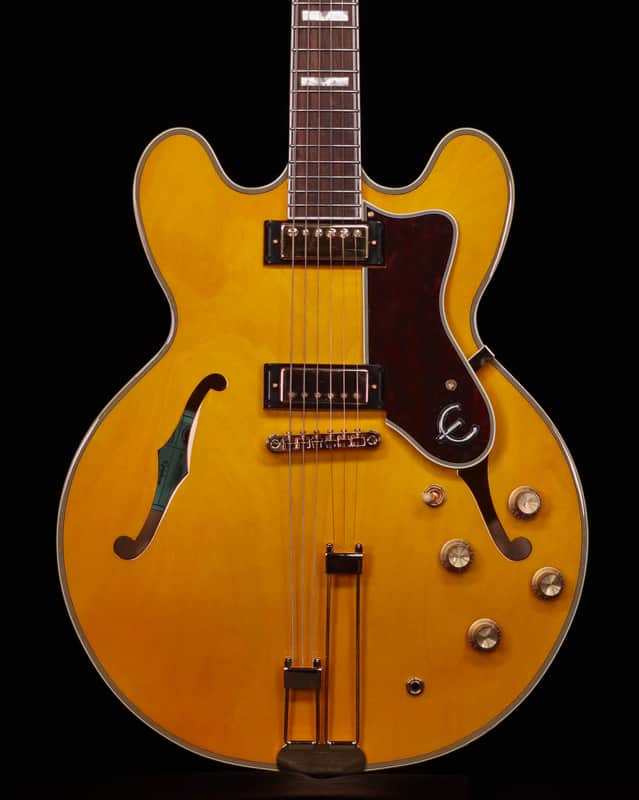Epiphone Sheraton Hollow-Body Electric, Natural, Includes Premium Gig Bag image 1