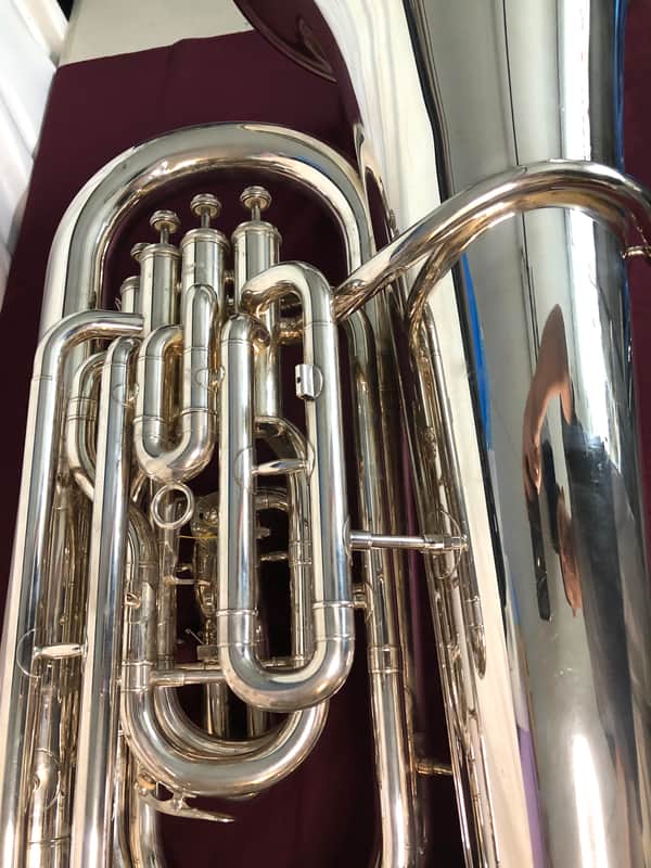 Yamaha YEB 381 Silver Professional Eb Tuba! Gorgeous! Plays Fantastic!😎🔥 image 1