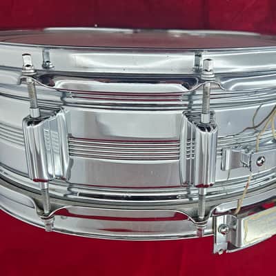 Rogers Dyna-Sonic 14x5 Snare Drum 1960s - Chrome Over Brass image 3