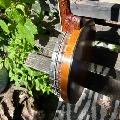 1920s FAIRBANKS VEGA TubaPhone 4 string Tenor Banjo w/ resonator plate and pickup. image 5