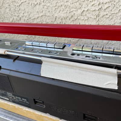 Vintage Sharp  QT-77 Stereo Cassette Boombox  80s - Red image 12