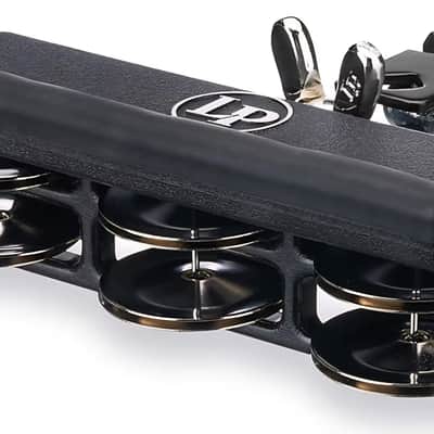 Latin Percussion LP1207-T Jam Tamb Block/Tambourine with Mounting Eye Bolt Bracket 2010s - Black image 3