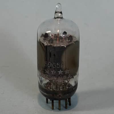 1965 General Electric 5965 12AV7 Vintage GE Gray Plate Side Getter Tube! T514 image 2