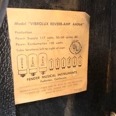 Fender Fender Vibrolux reverb amp 1967 - Sliver gave image 14