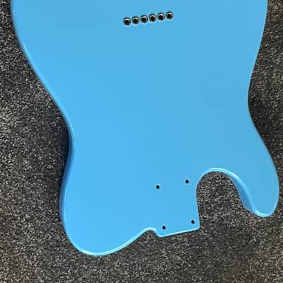 G&L Fullerton Deluxe ASAT Bluesboy guitar body Alder Himalayan Blue USA image 3