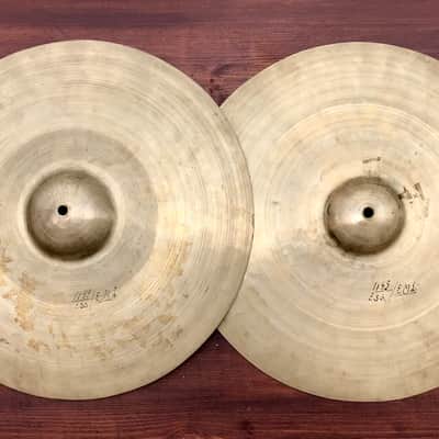 Rare ZILDJI Vram / Zildjian K Constantinople 16” Hi-hat Vintage 20s - ca 100 years old image 2