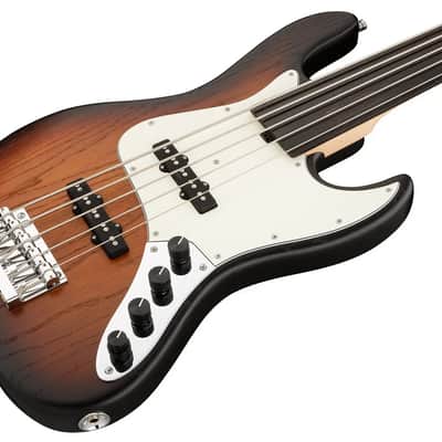 Sadowsky MetroLine 21-Fret Vintage J/J Bass 5-String Tigerstripe Ebony Fingerboard Fretless image 1