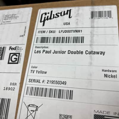 2025 Gibson Les Paul Junior Double Cut Electric Guitar TV Yellow image 13