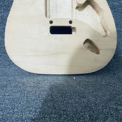 Unfinished Strat Style Guitar Body with 2 Point Bridge Mount image 8
