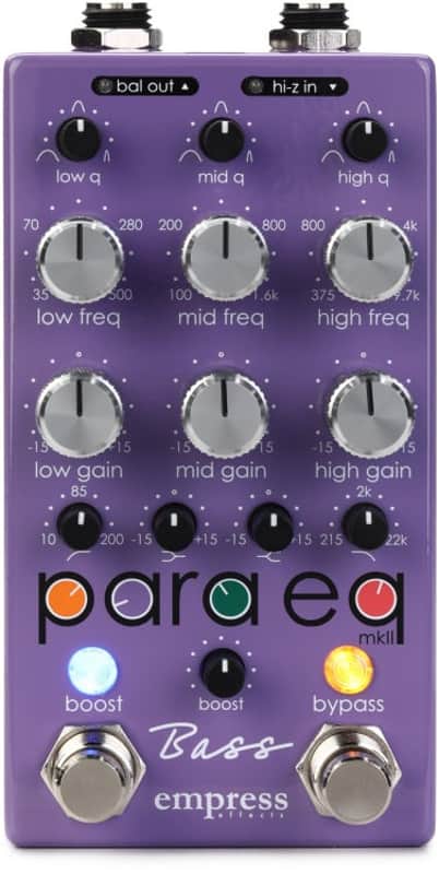 Empress Effects Bass ParaEQ Parametric Equalizer and Boost Pedal image 1