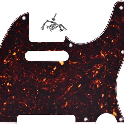 8 Hole Tele Style Pickguard Guitar Pick Guard Scratch Plate for Telecaster/Tele Dark Tortoise image 1