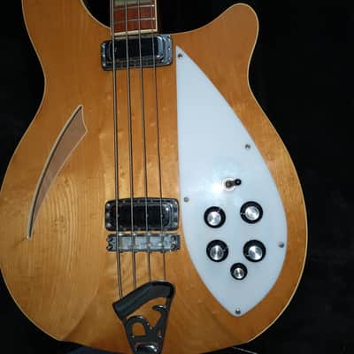 Rickenbacker 4005 WB 1974 - Maple with new black tolex vintage-style HC. image 3