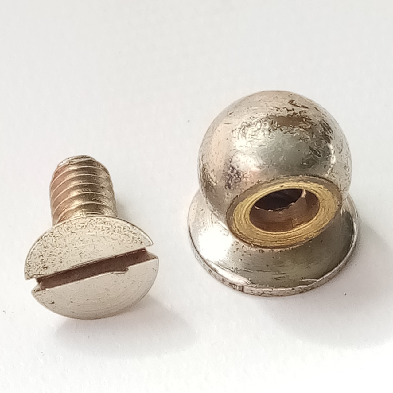 Lyon&Healy Eyelet-Lug Hoop Mount T-Rod Guide 10-24 Nickel Snare Drum Tension 10s — main photograph
