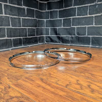 Yamaha Stage Custom 14" Triple‑Flanged Hoops – 6‑Lug (Set of 2) – OEM Chrome Drum Hoops – Player‑Grade image 2