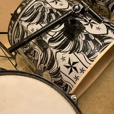 First Act MD7014 drums Evans heads, snare, kick, 1 rack and 1 floor tom image 15