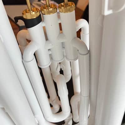 Coolwind CTU-180 ABS plastic Tuba, light weight, BBb, 3 piston valves, with bag, mouthpiece image 5
