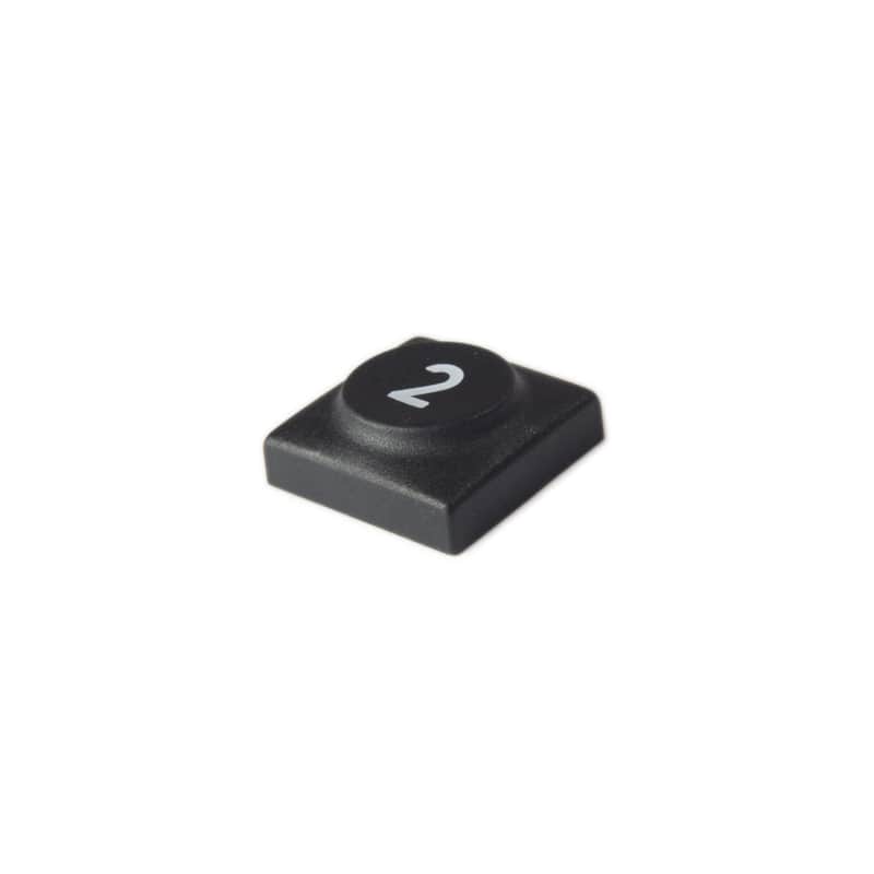 Oberheim - Xpander , Matrix 12 - Black panel switch cap with numeral '2' image 1
