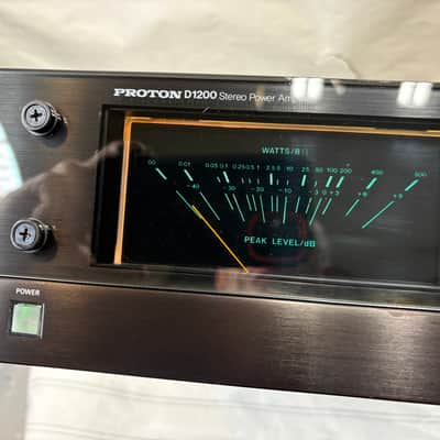 Proton D1200  Stereo Amplifier. Rare dynamic power on demand. Green Vu. image 7