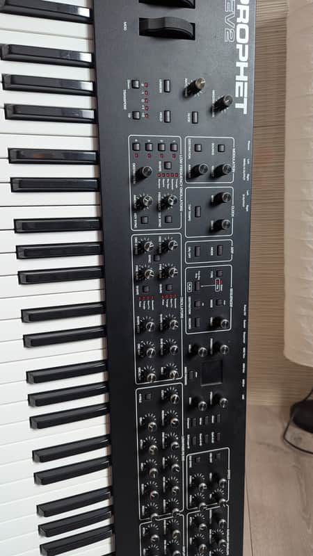 Sequential Prophet Rev2 61-Key 8-Voice Polyphonic Synthesizer 2018 - Present - Black with Wood Sides image 1
