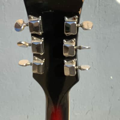 Ibanez Model 1910 1972 Red Sunburst Semi-Hollow Body Electric Guitar image 17